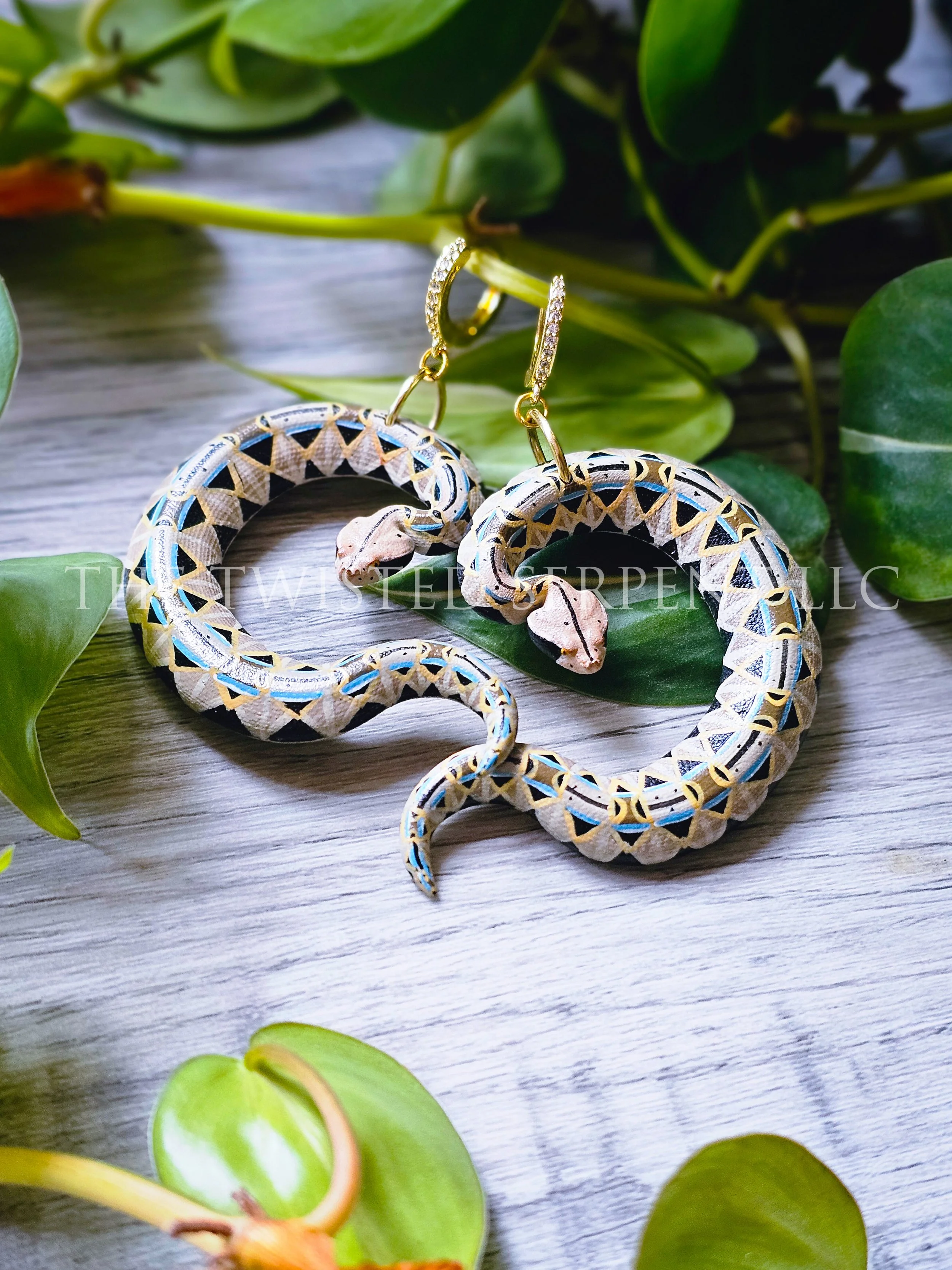 The Twisted Serpent | Hand-Painted Snake Art & Collectibles